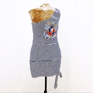 COOGI Medium Long Blouse Mini Dress Nautical